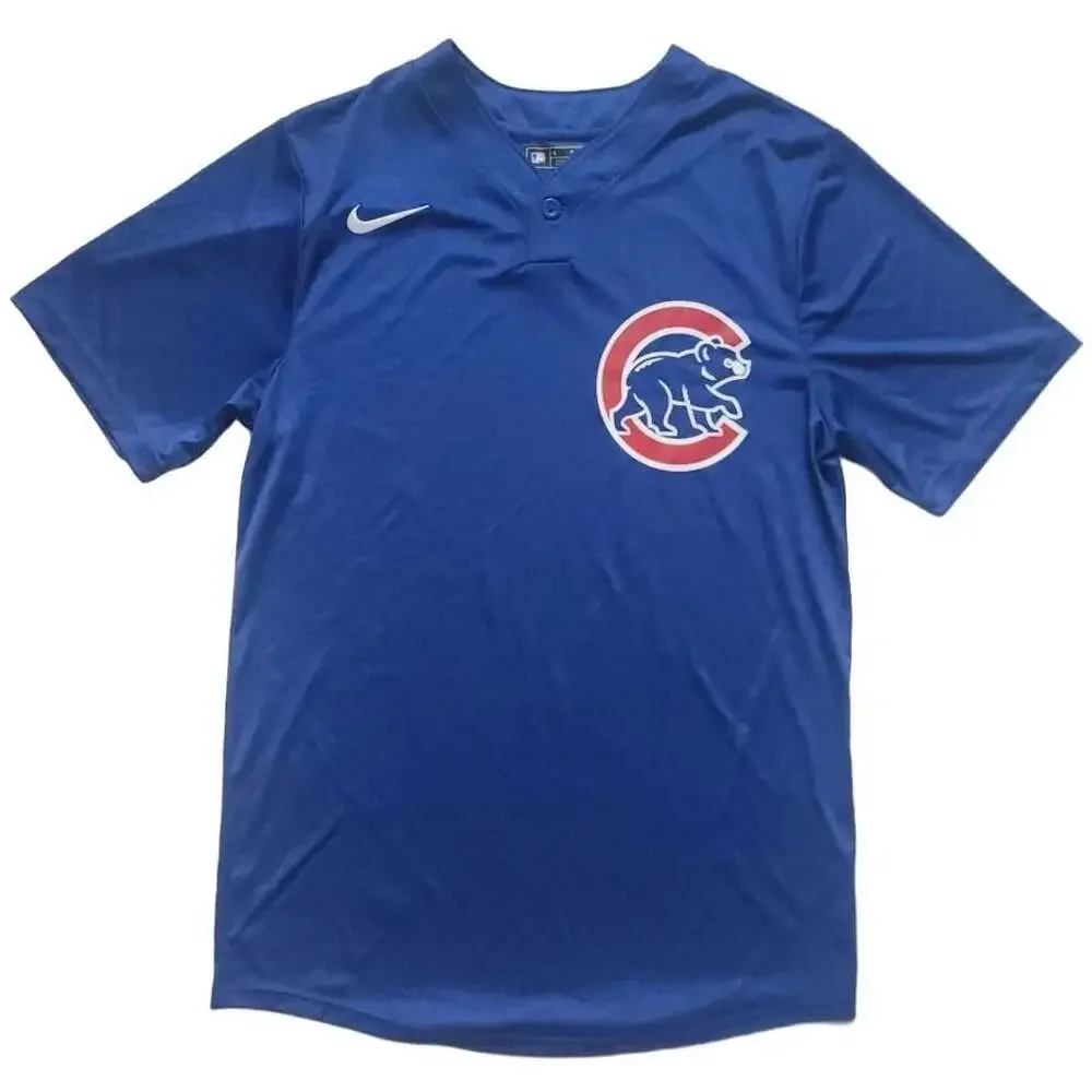 Nike Chicago Cubs MLB Jersey Size S Royal Blue 1-Button